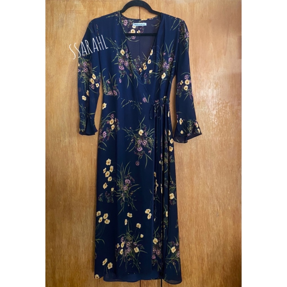 NWOT Reformation Mademoiselle Print Dress - Picture 4 of 8